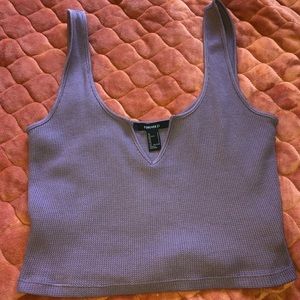 Forever 21 purple crop top